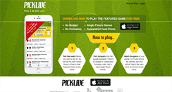 Desktop Screenshot of free.picklive.com